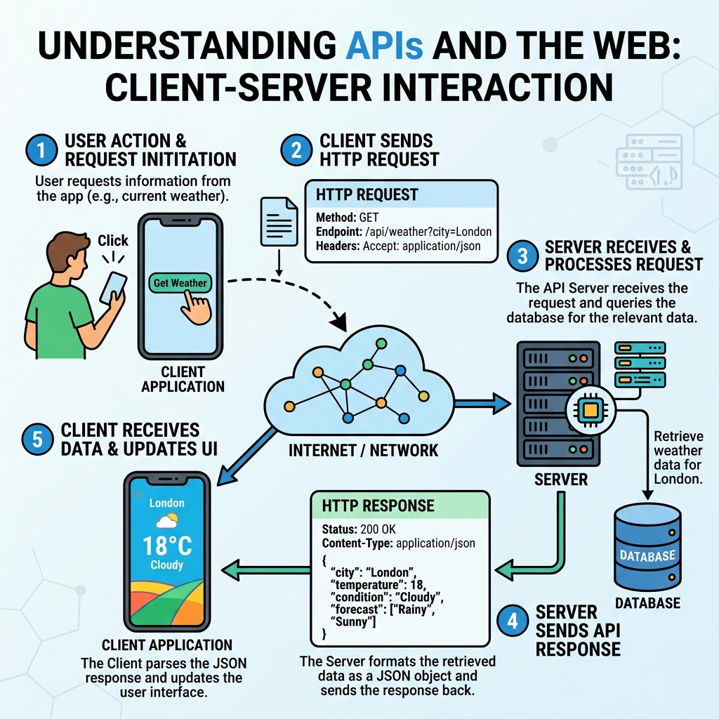 Illustration of APIs & the Web