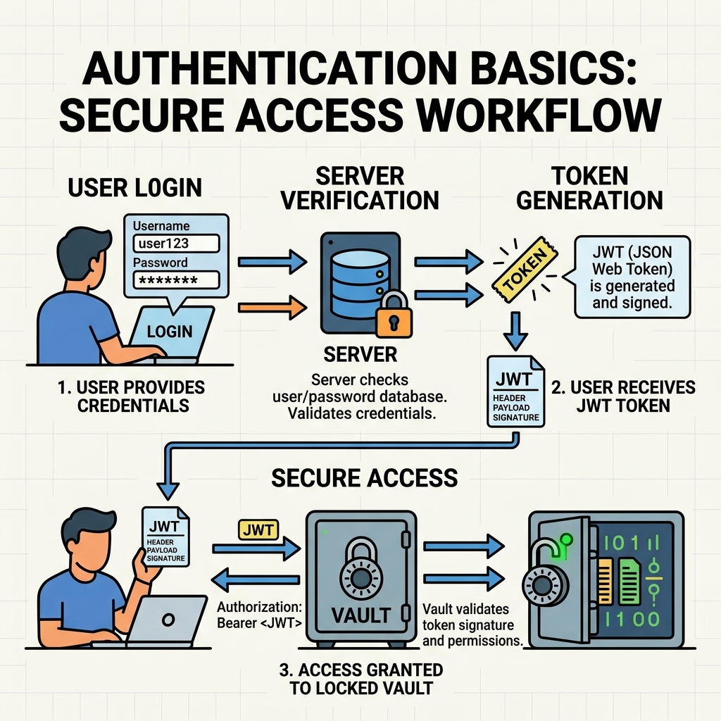 Illustration of Authentication Basics
