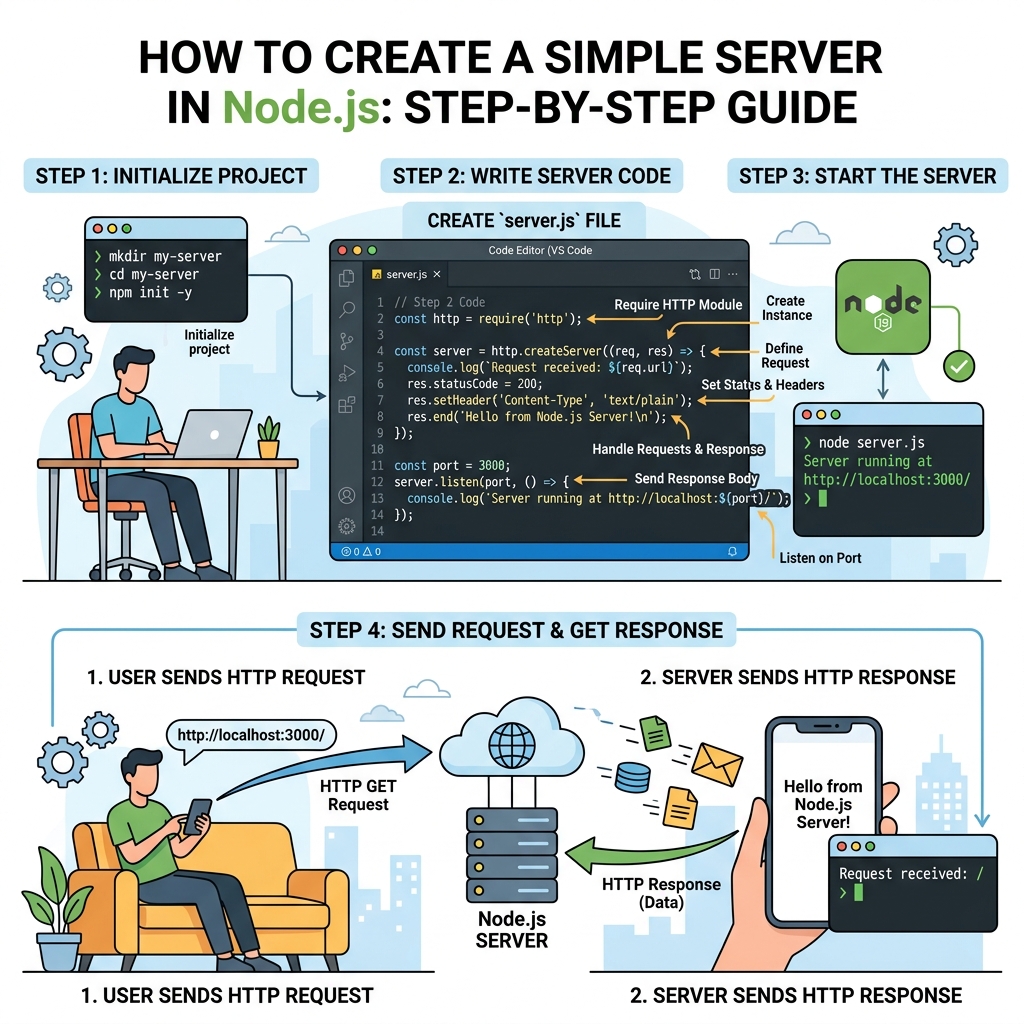 Illustration of Creating a Simple Server