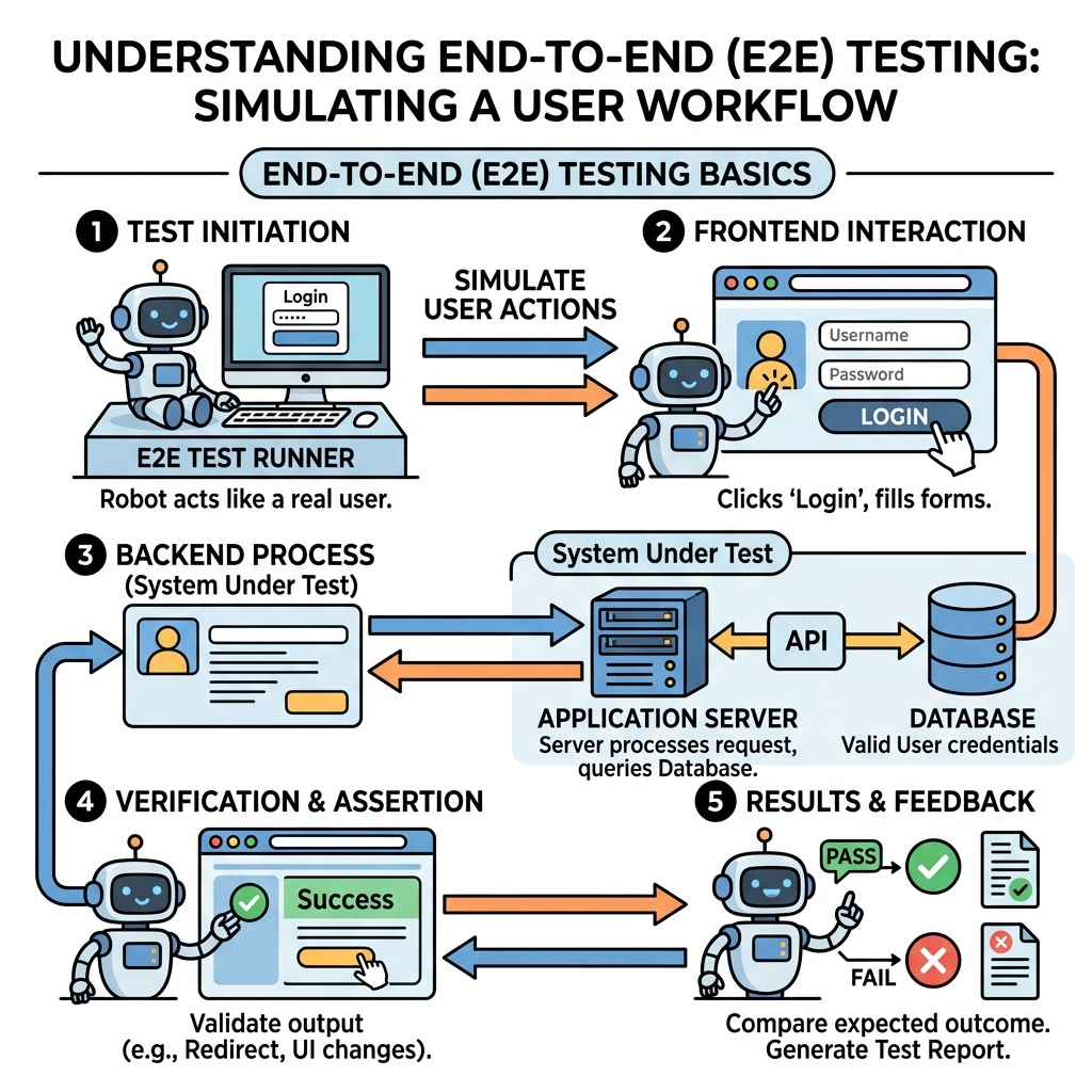 Illustration of End-to-End Testing Basics