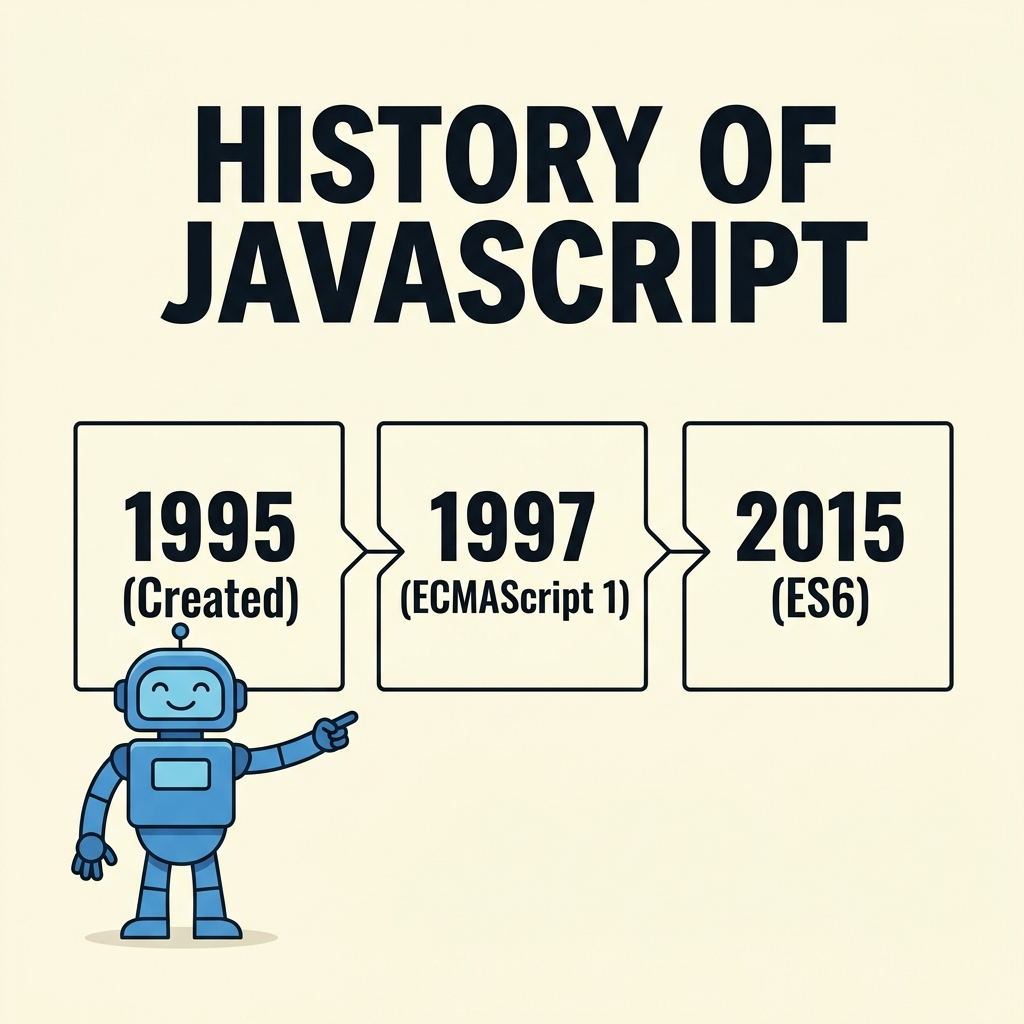 Illustration of History of JavaScript