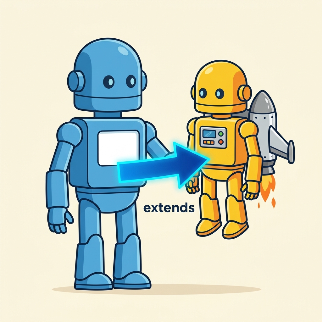 Illustration of inheritance_extends