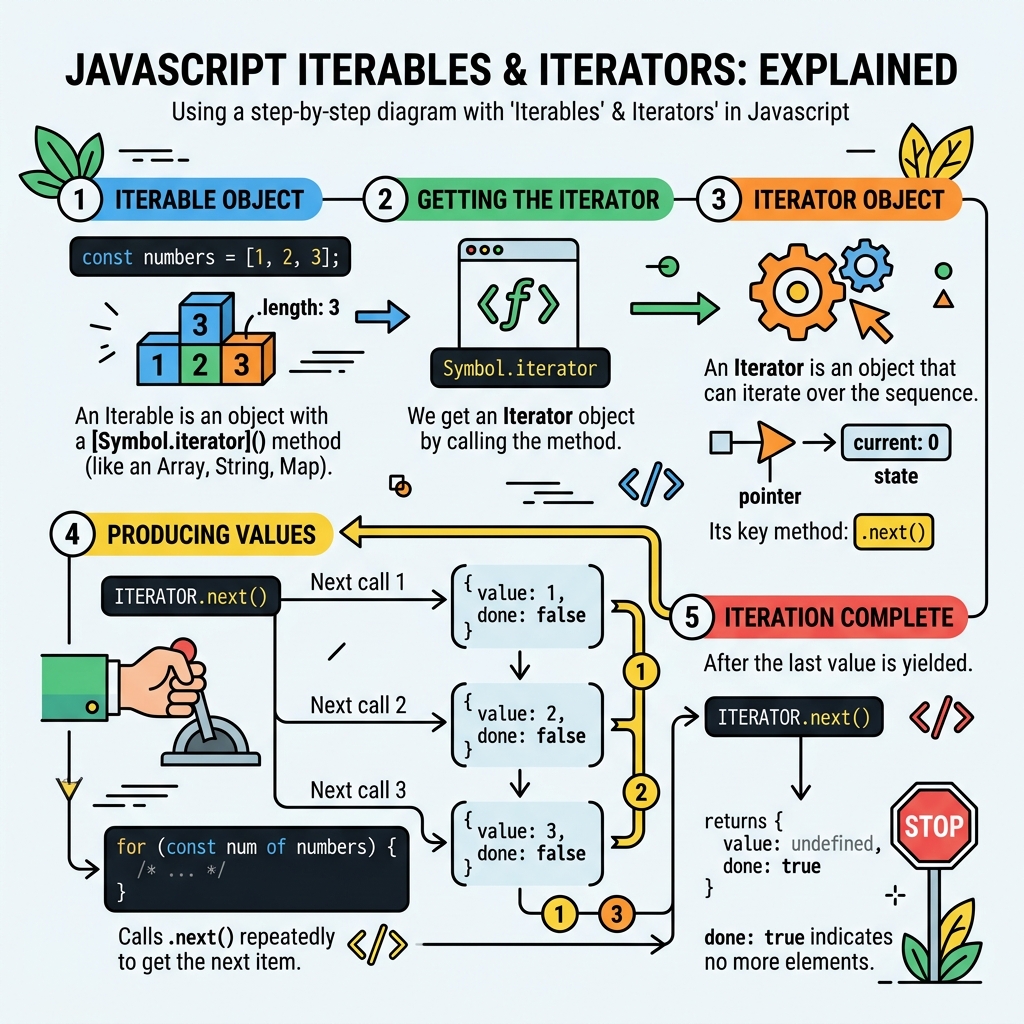 Illustration of Iterables & Iterators