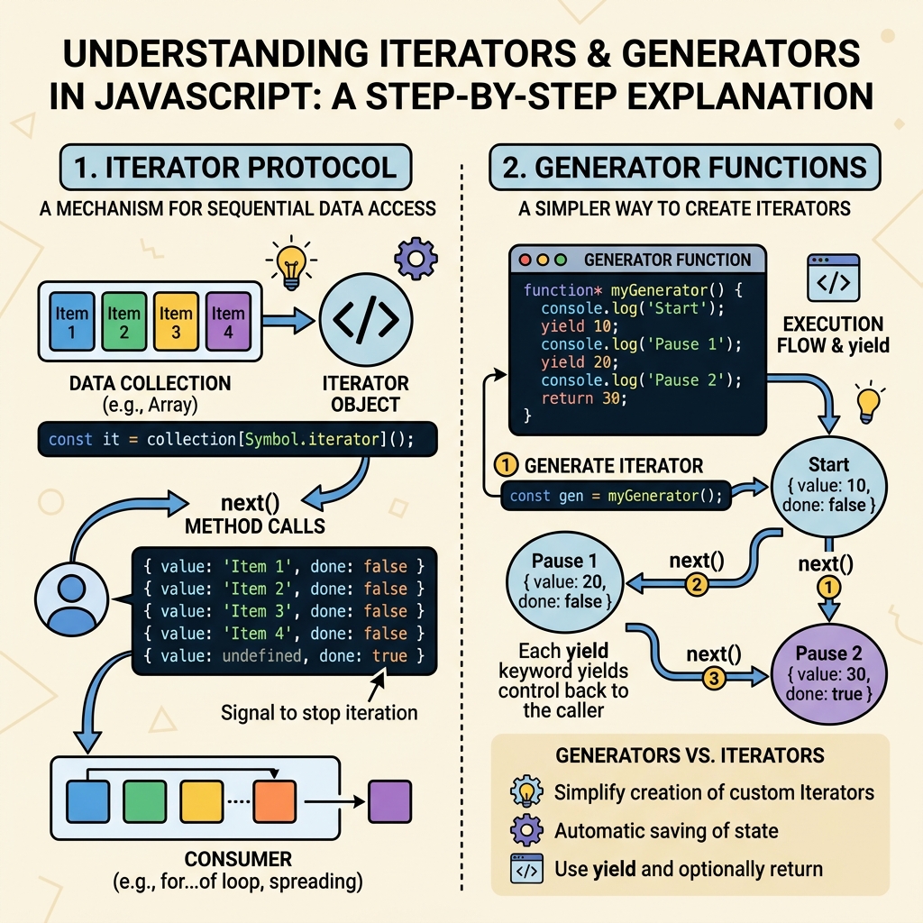 Illustration of Iterators & Generators