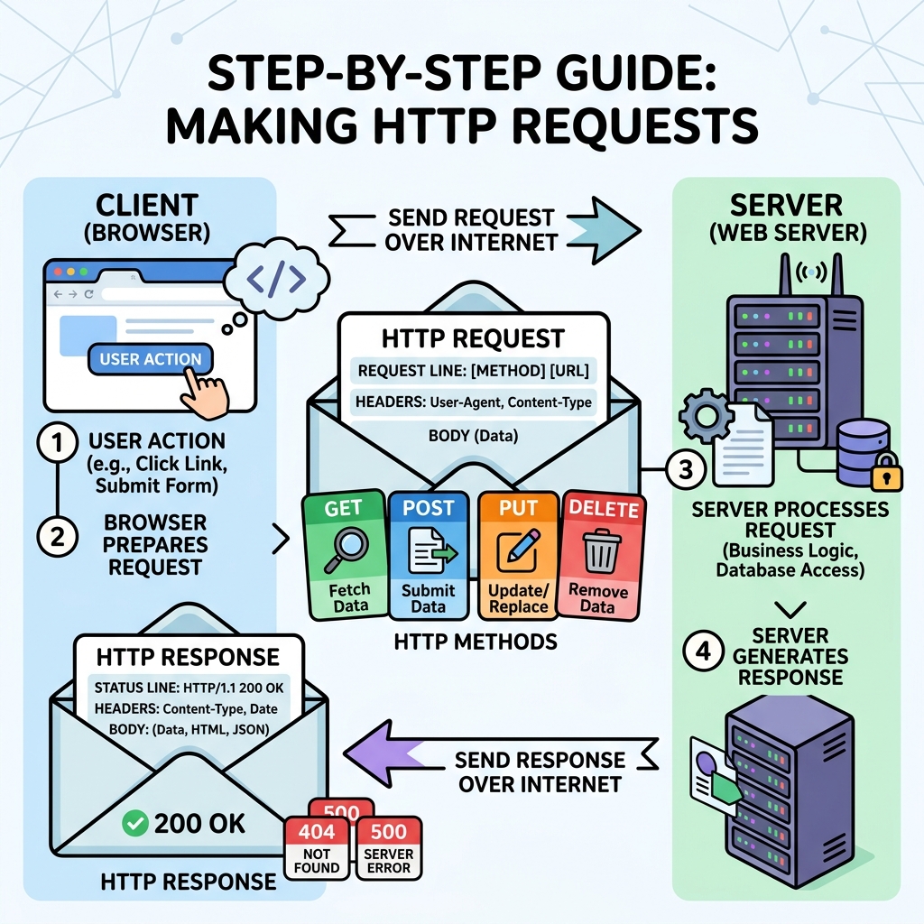 Illustration of Making HTTP Requests