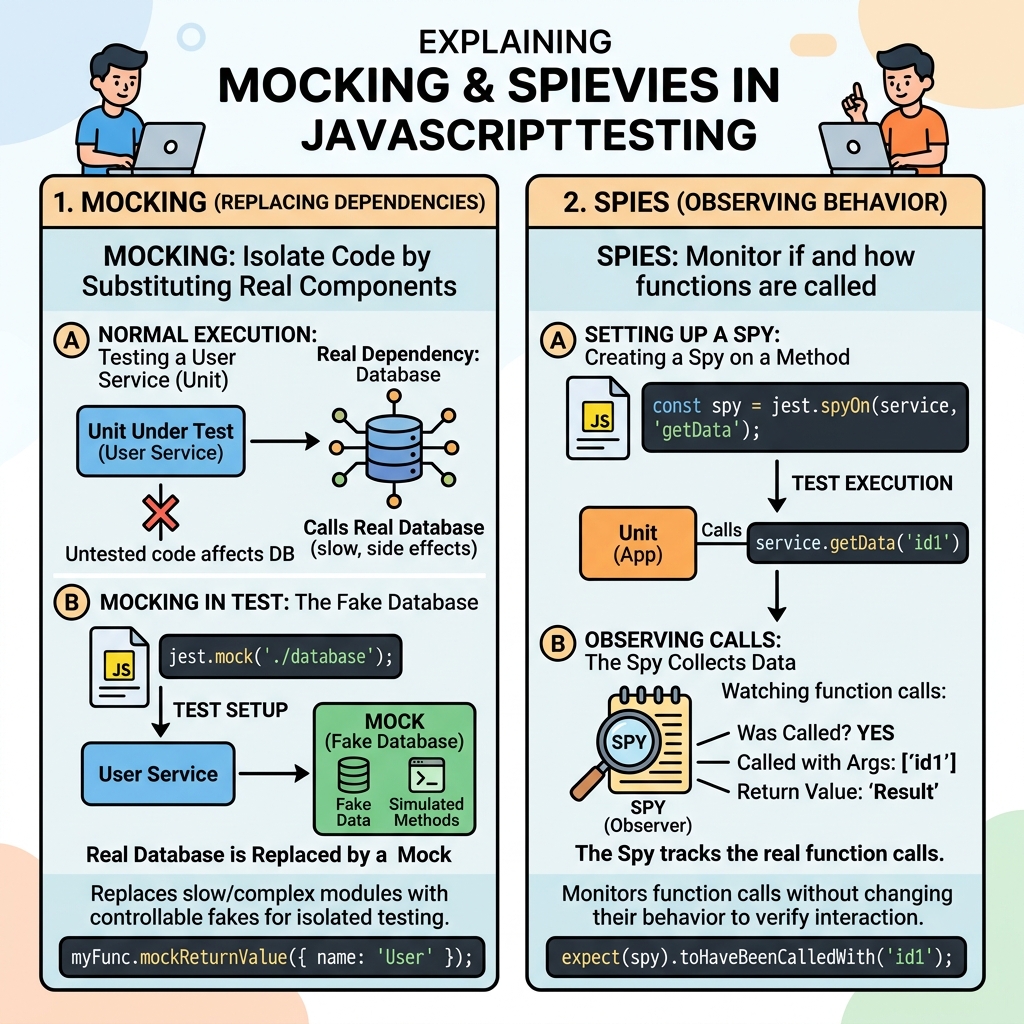 Illustration of Mocking & Spies