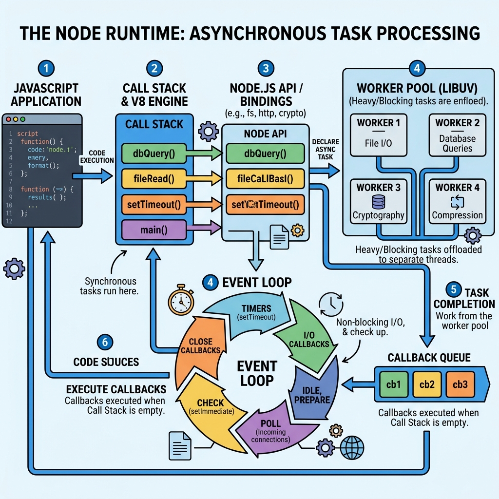 Illustration of The Node Runtime