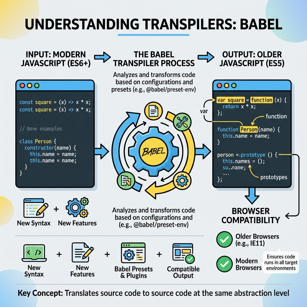 Illustration of Transpilers