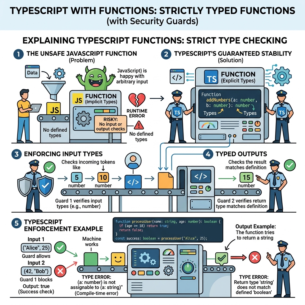 Illustration of TypeScript with Functions