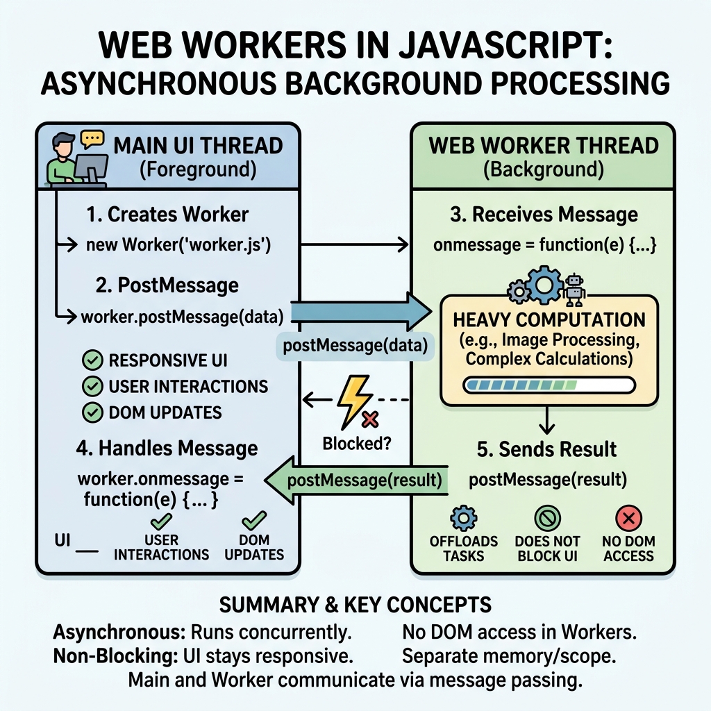 Illustration of Web Workers