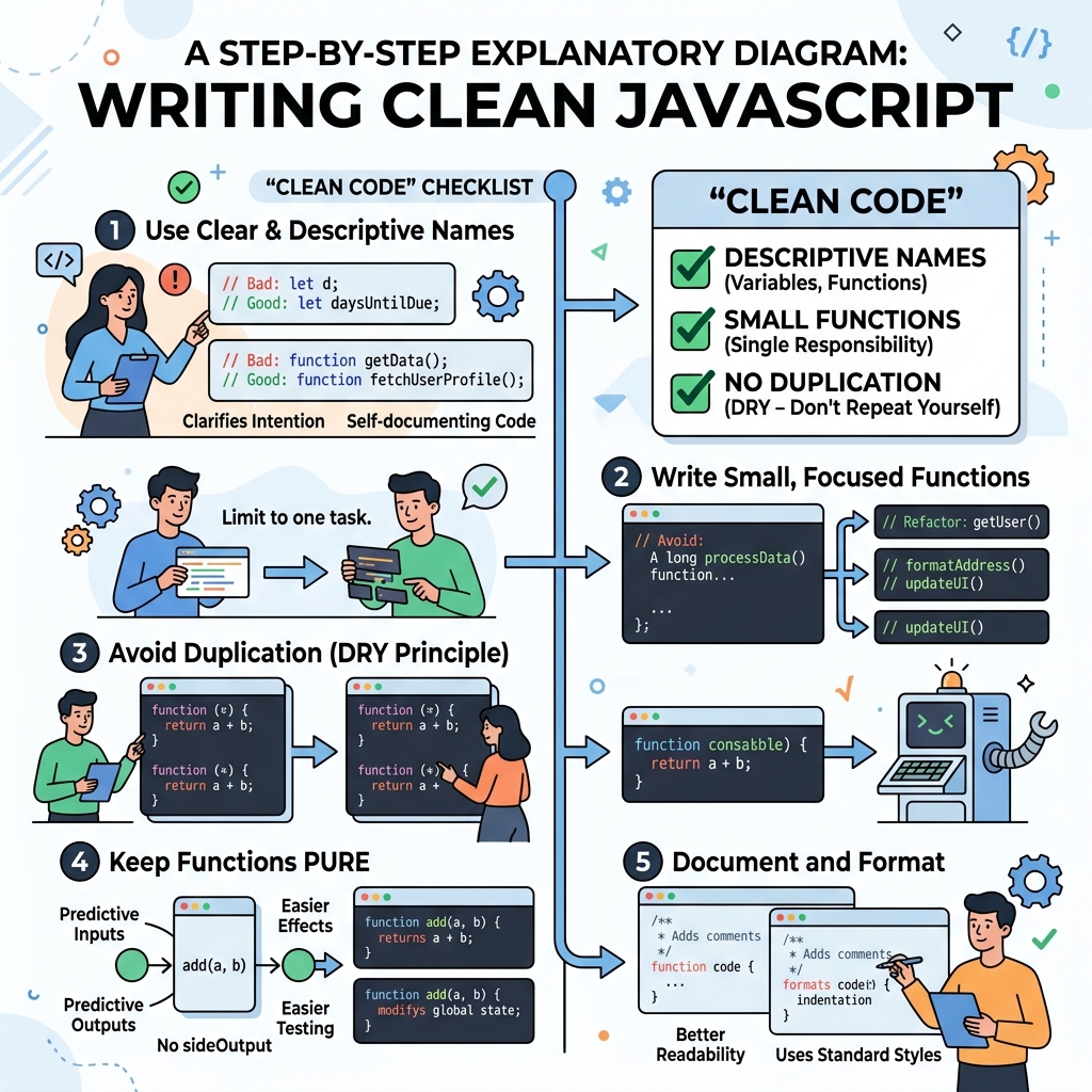 Illustration of Writing Clean JavaScript