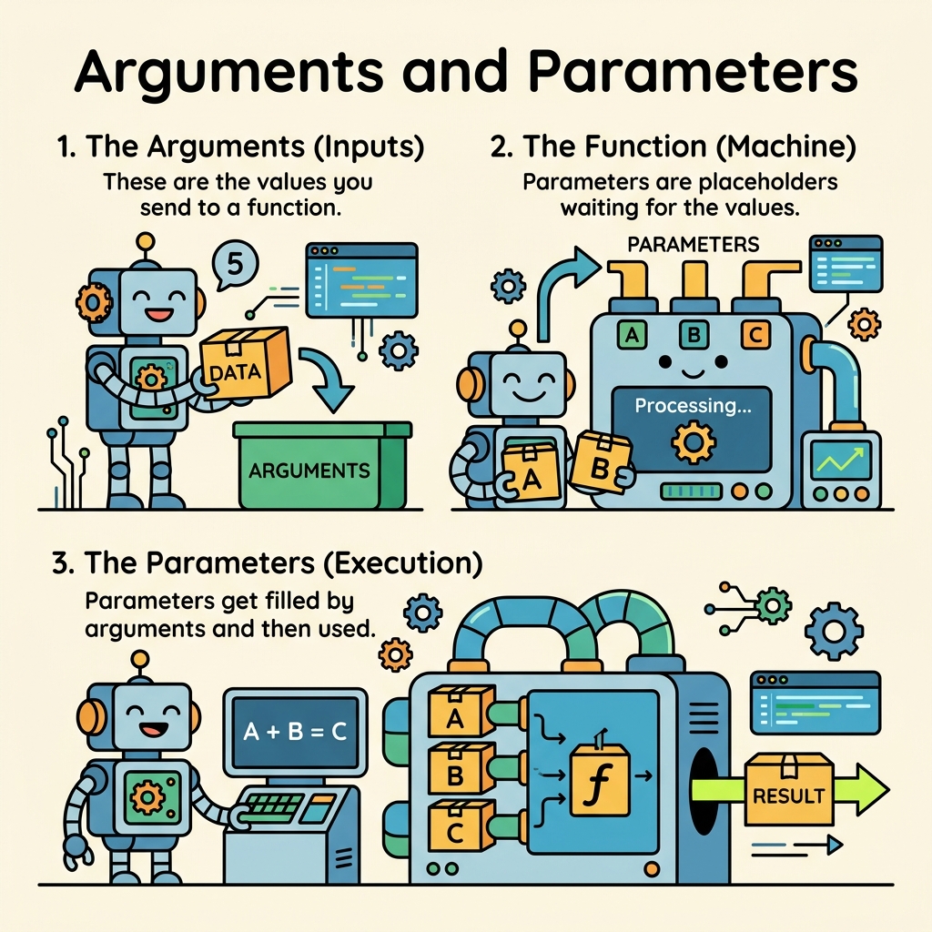 Architecture of Arguments & Parameters