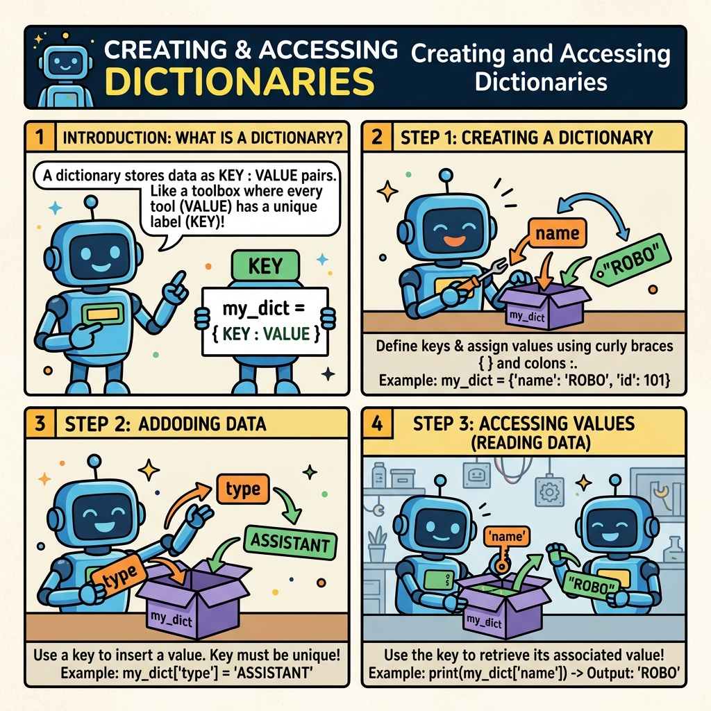 Architecture of Creating & Accessing Dicts