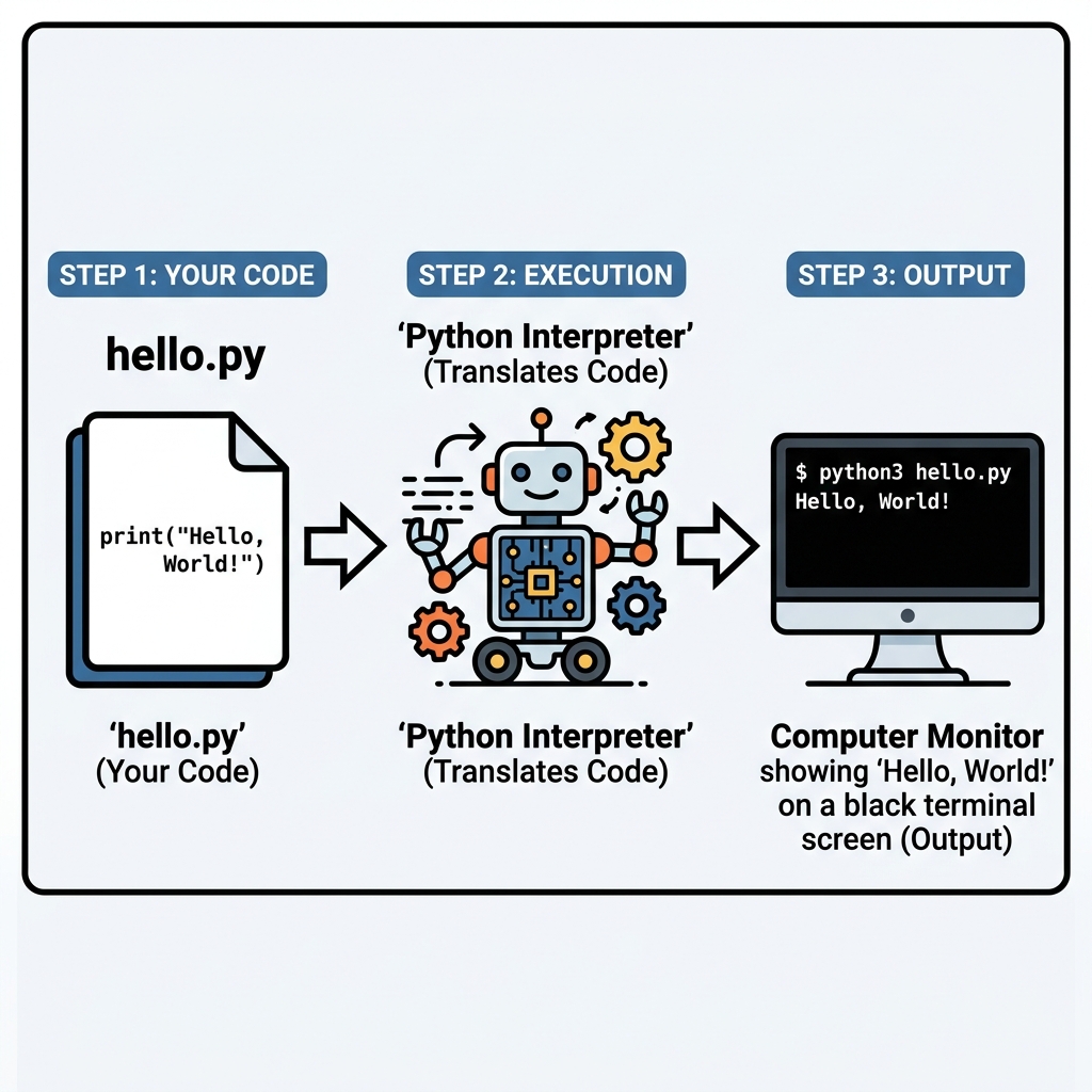 Python Execution Workflow Diagram