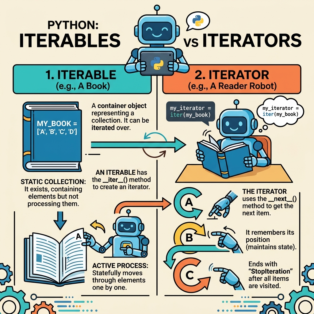 Architecture of Iterables vs Iterators