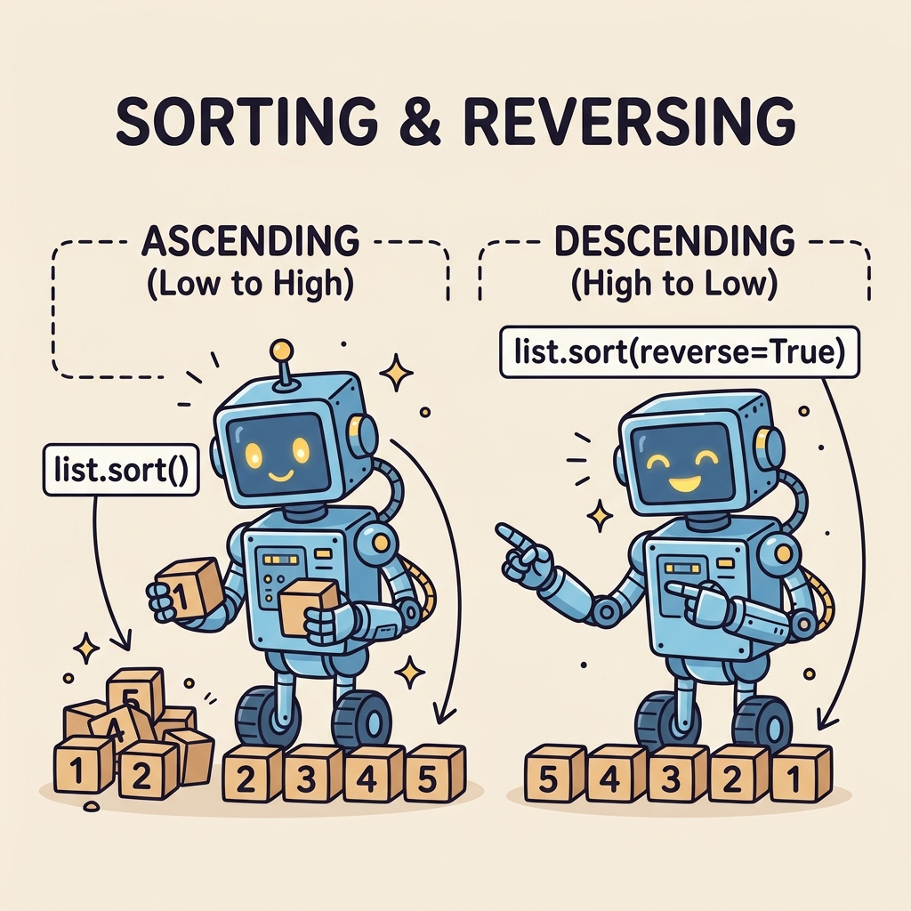 Architecture of Sorting & Reversing Lists