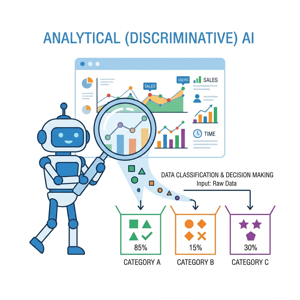 Analytical AI sorting data